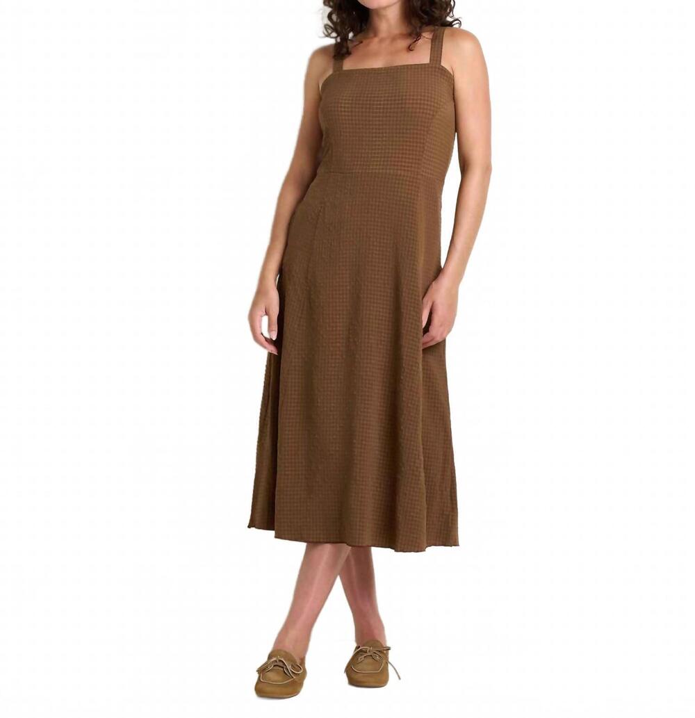NEW TOAD&CO sunkissed tank midi dress in earth texture